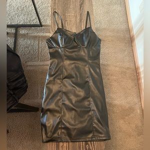 Size Small Black Leather Dress
